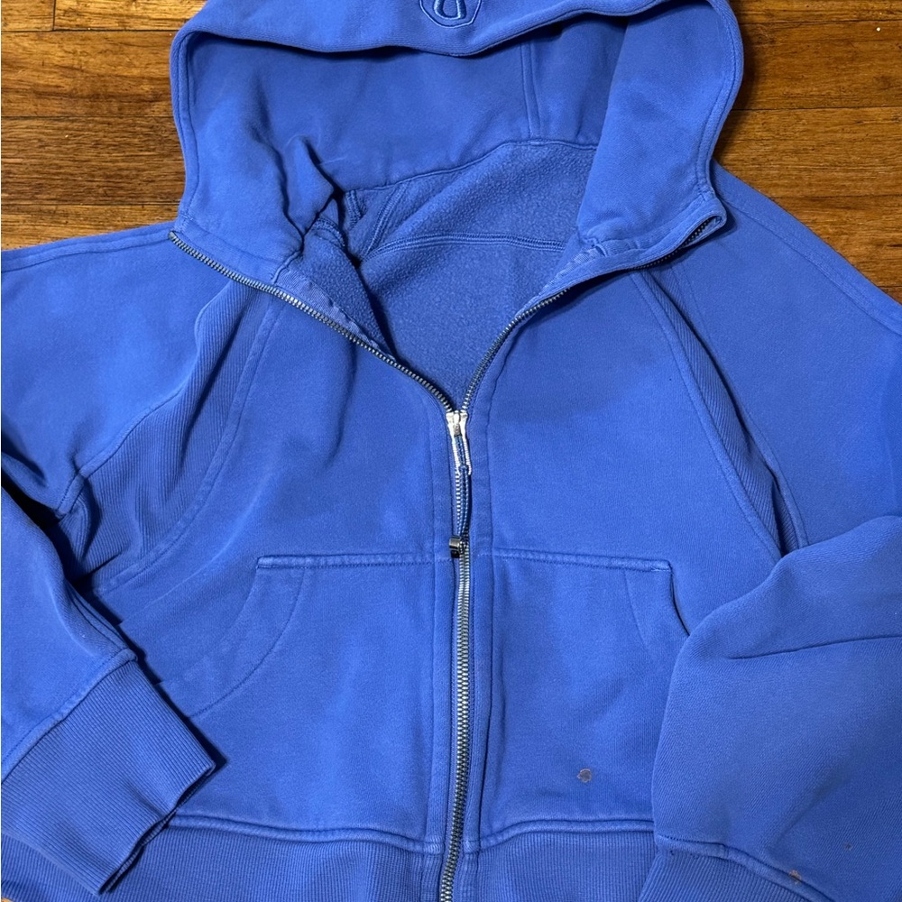 Lululemon Scuba Oversized Full Zip Hoodie Wild Indigo SIZE 2